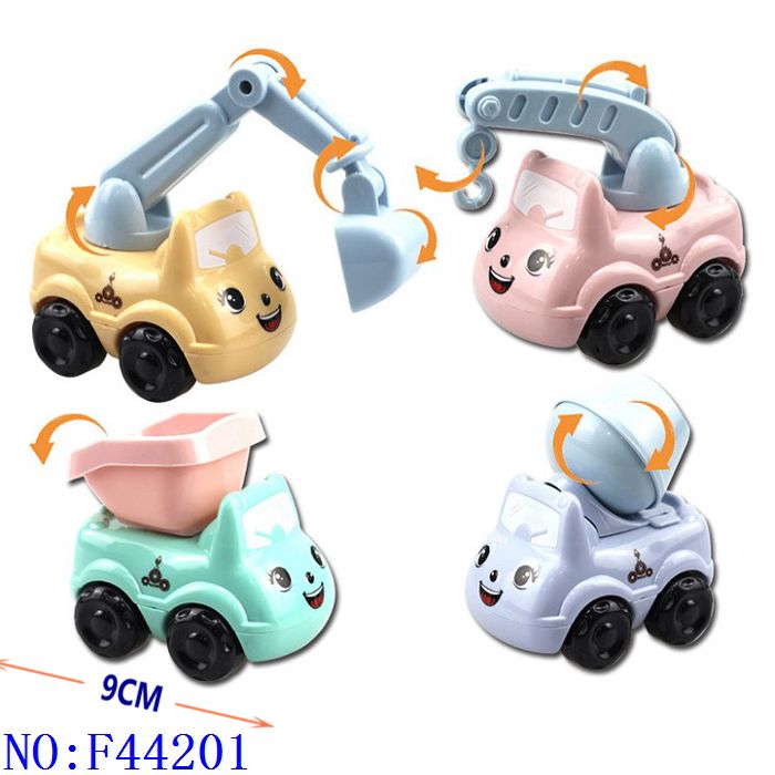 Backpower car cartoon car engineering car ABS new market street stall foreign trade comfort fun puzzle leisure children cartoon toy car wholesale F44201 thumbnail