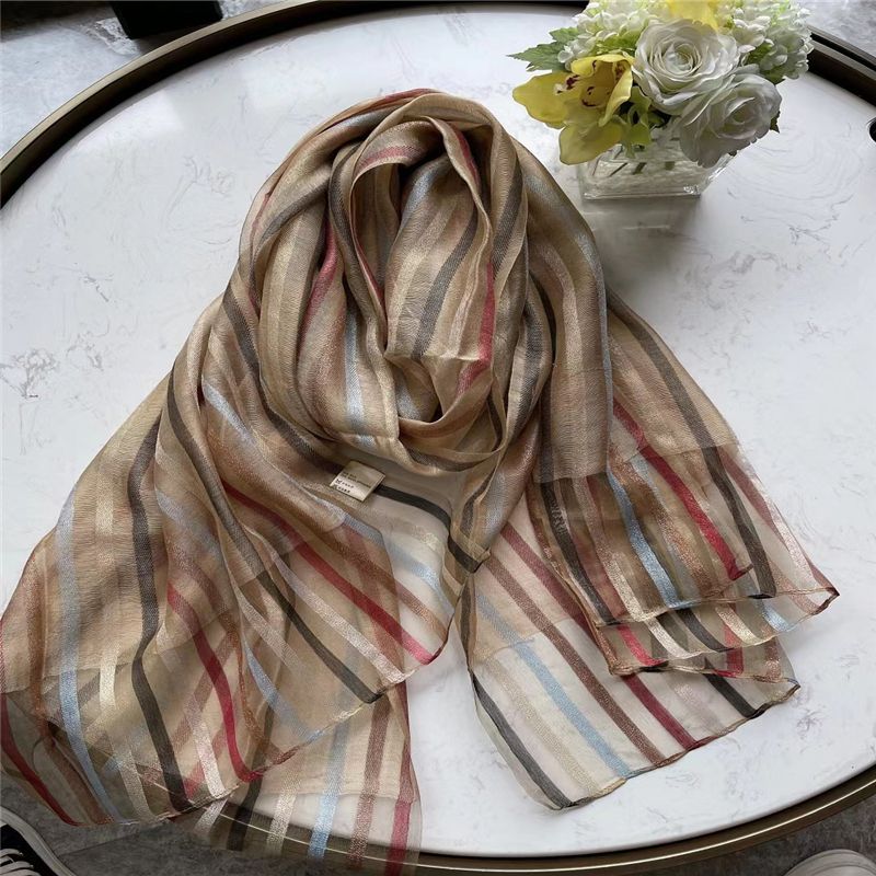 春夏季百搭风富贵花开方巾印花丝女护颈围巾防晒透气丝巾1191