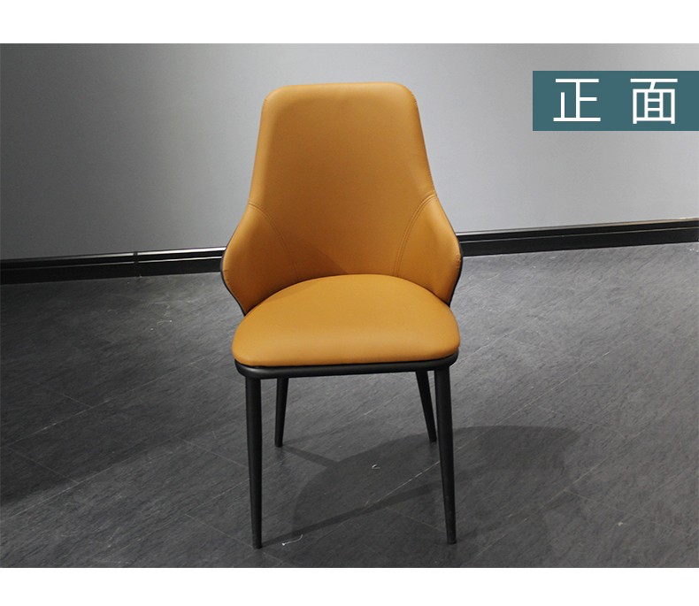 吕字家具-厂家直销酒吧椅子意式餐椅宾馆酒店椅子现代办公凳子靠背沙发椅家用轻奢餐椅详情2