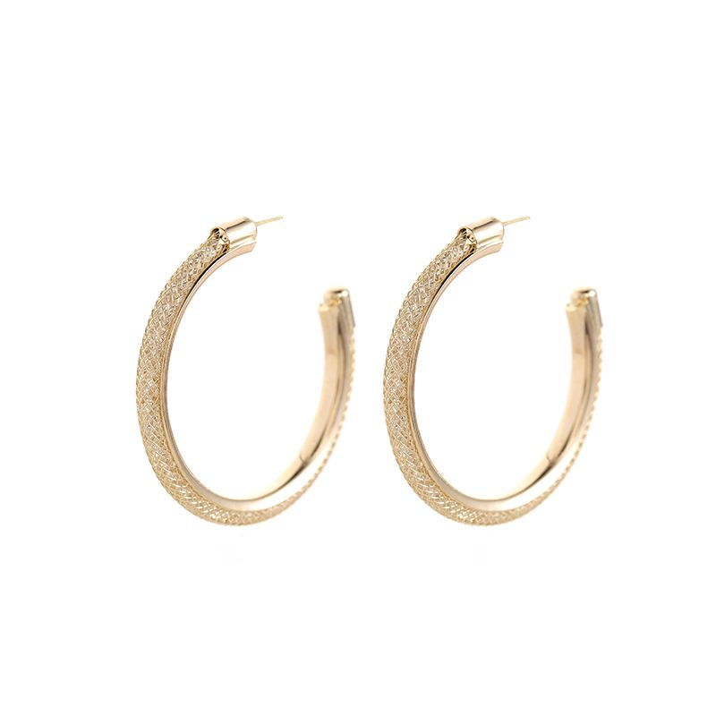 925 Silver Needle New trendy women's ear rings, Korean luxury style C-shaped exaggerated Internet celebrity independent temperament, full diamond geometric earrings for women Item Picture