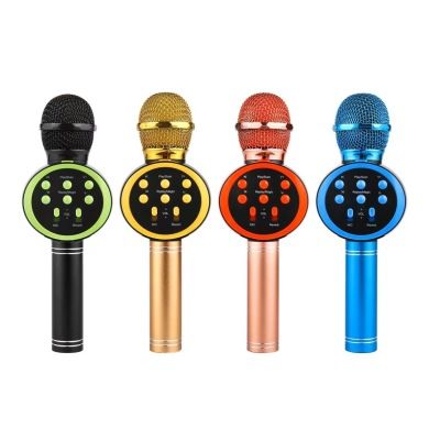 New V11 four color wireless Bluetooth microphone portable K Gobo with TF card USB Bluetooth stereo