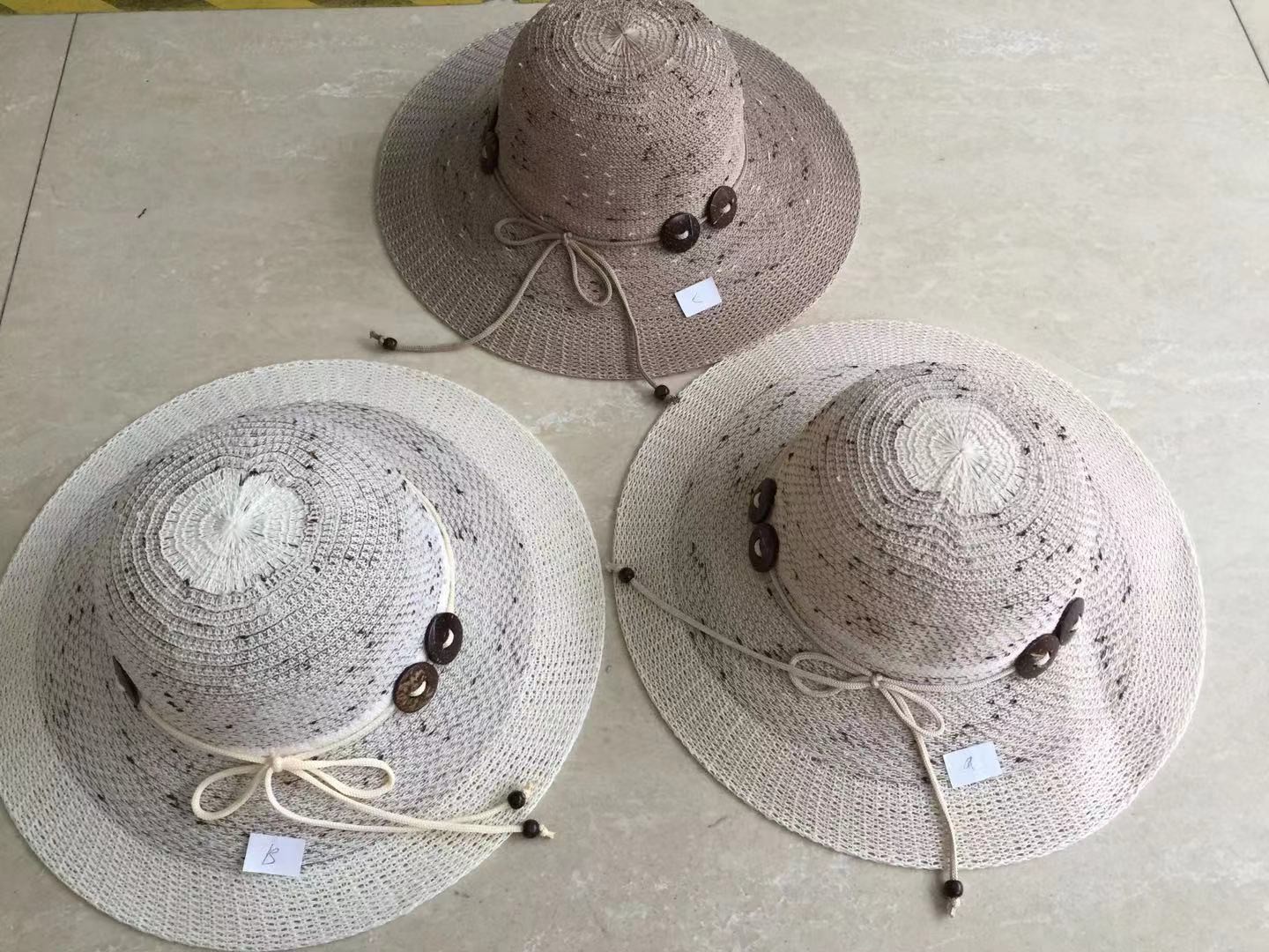 Sesame Dot Summer Hat Outdoor Hat For Men And Women Knitted Sun Protection Beach Fashion Hat full figure