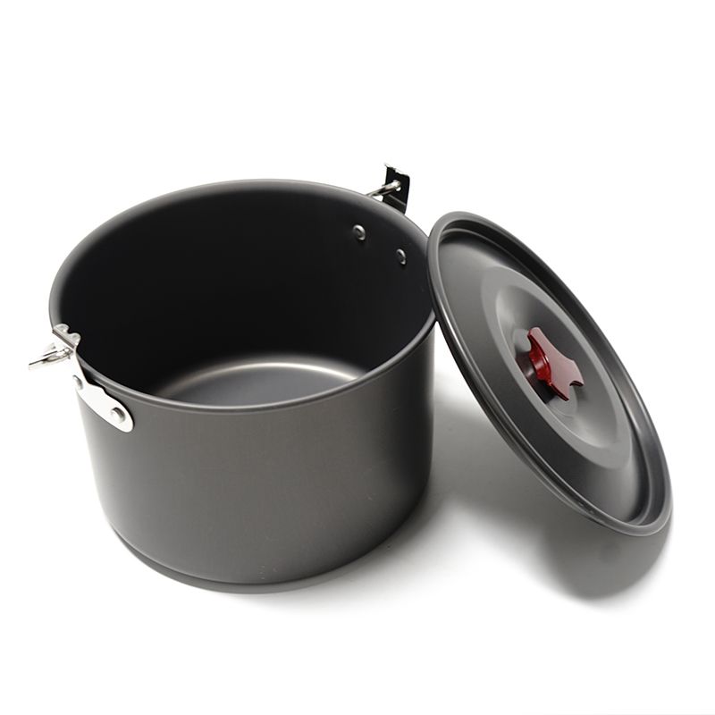 12-piece outdoor cookware set, multi-purpose camping cookware set, hanging pot for picnic Application Scenario