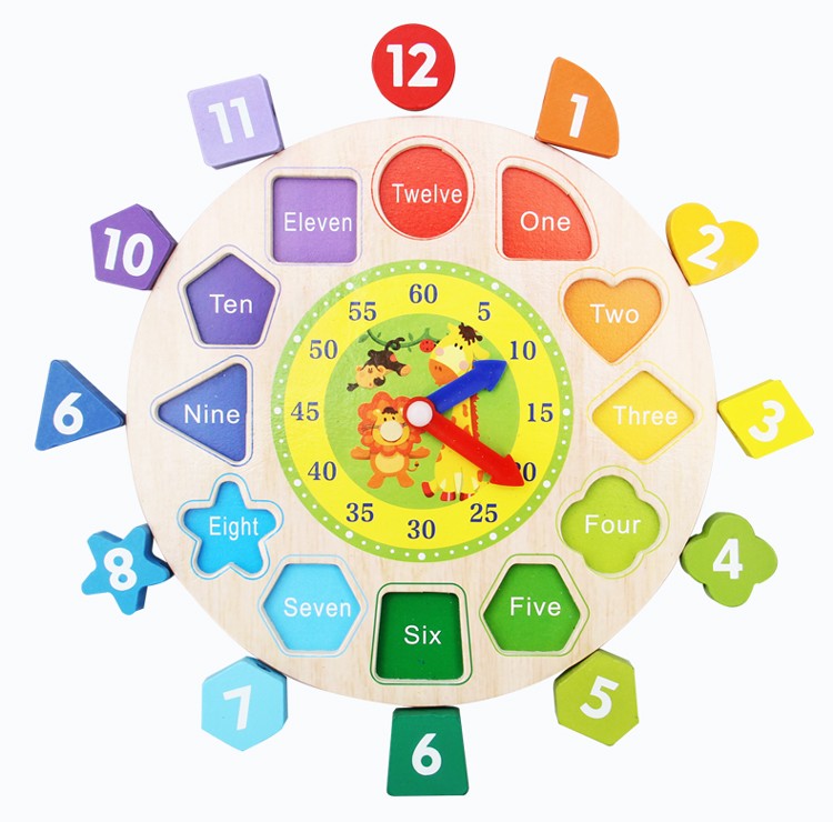 The wooden educational and fun digital string clock is highly entertaining and can cultivate logical thinking ability. It is a parent-child game that exercises hand-eye coordination and opens up unlimited imagination space. It is an early education and enlightenment toy that accompanies your growth detail image 3