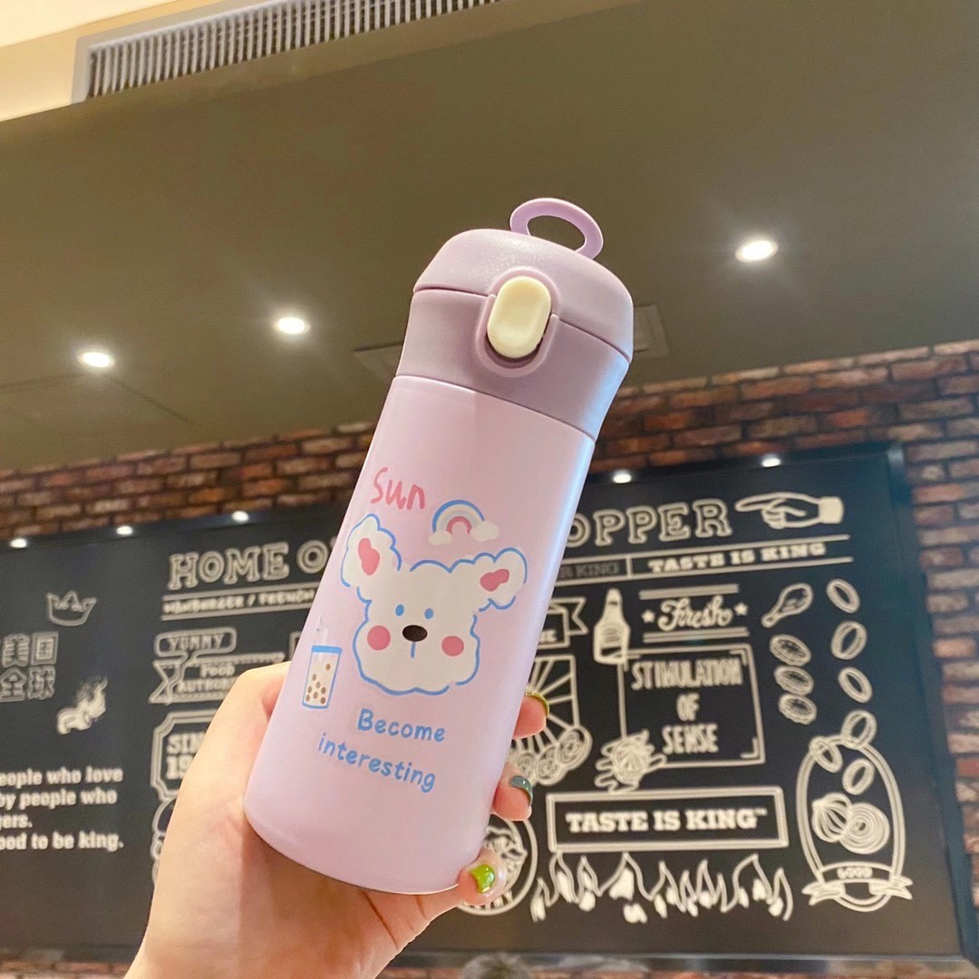 304不锈钢保温杯卡通弹跳随手杯密封水杯真空便携车载杯户外杯子详情图5