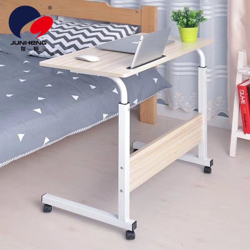 Portable simple height-adjustable notebook computer desk, bed desk, floor-standing mobile lazy desk, bedside computer desk pic 1