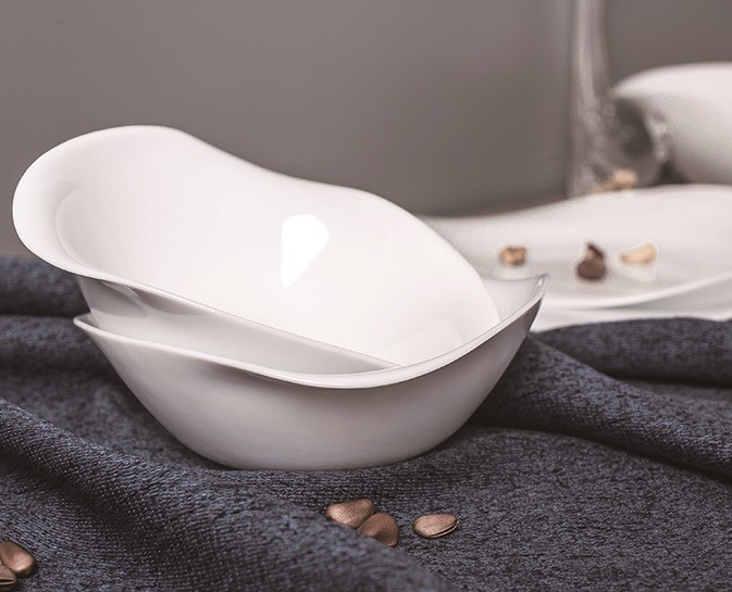 黑色玻璃碗黑色原料6寸贴花款 flower design 6' bowl-black opal详情图3