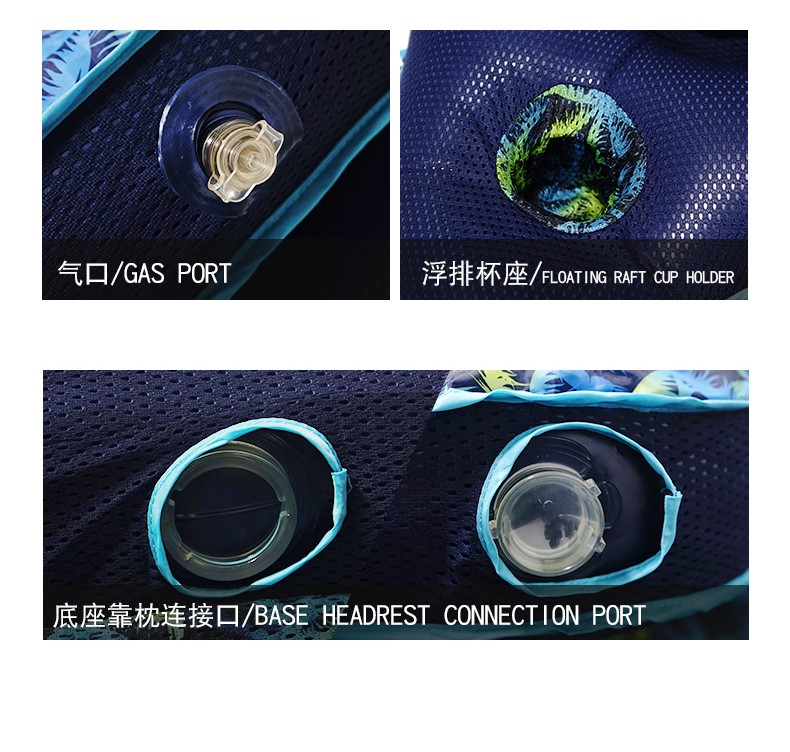 户外水上充气床折叠充气浮排详情12