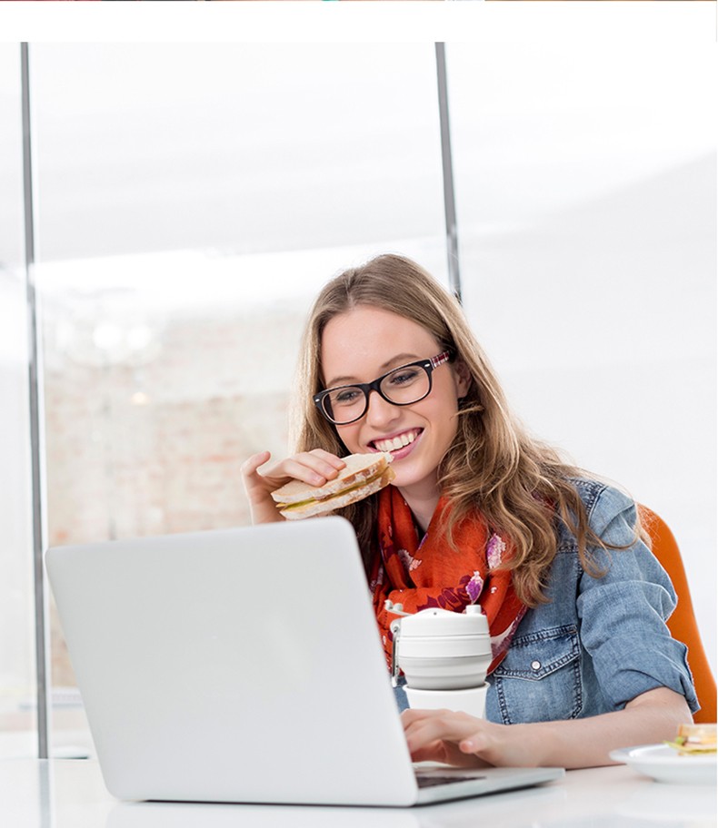 Cross-border silicone sports folding water cup, telescopic silicone folding coffee cup, outdoor portable and simple gift water cup detail image 15