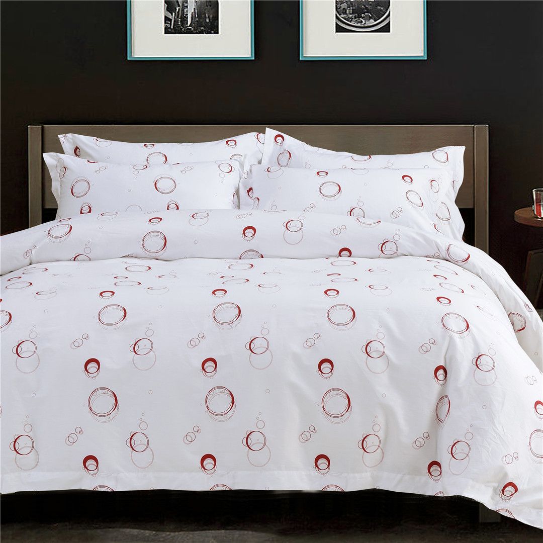 酒店 宾馆 民宿 客房布草 6060S 印花床上用品布草四件套