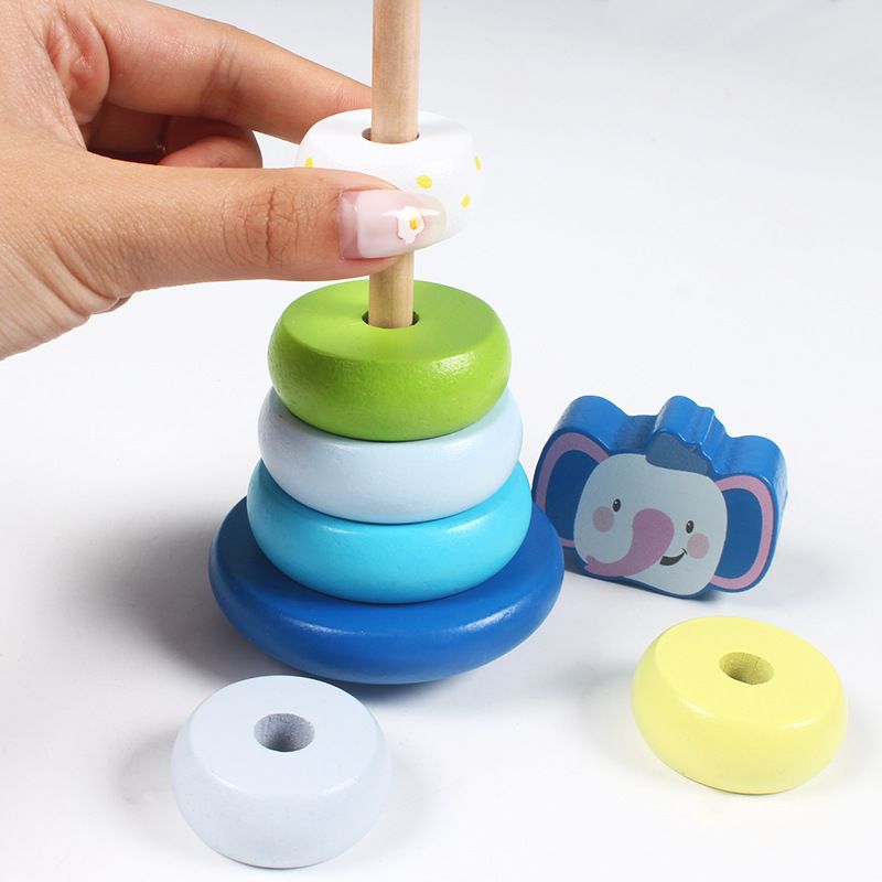 New wooden fruit tree string fun, children's beaded and rope-stringing game, letter and number enlightenment cognitive intelligence toy details Picture