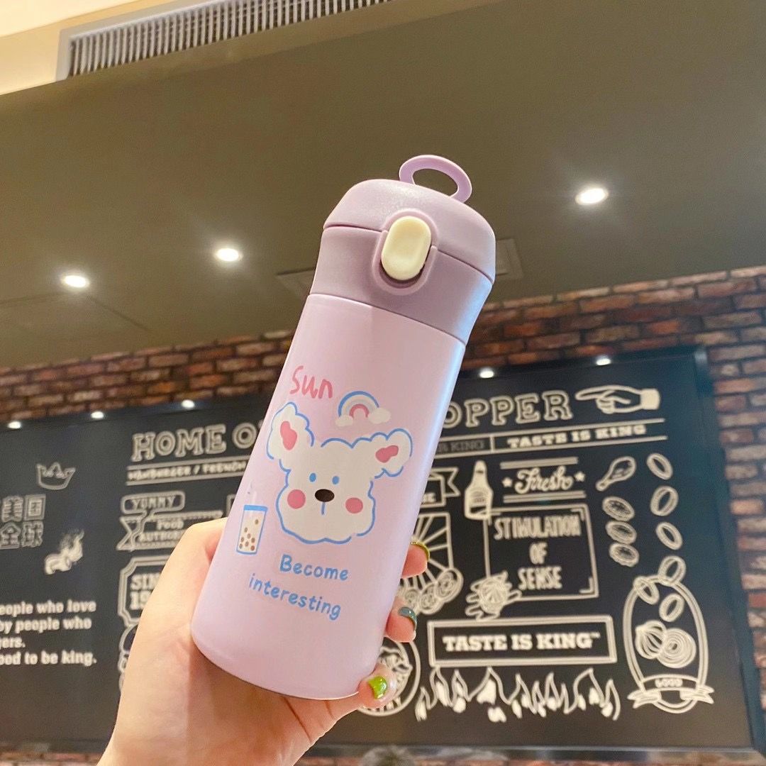 304不锈钢保温杯/直饮咖啡杯随手杯白底实物图