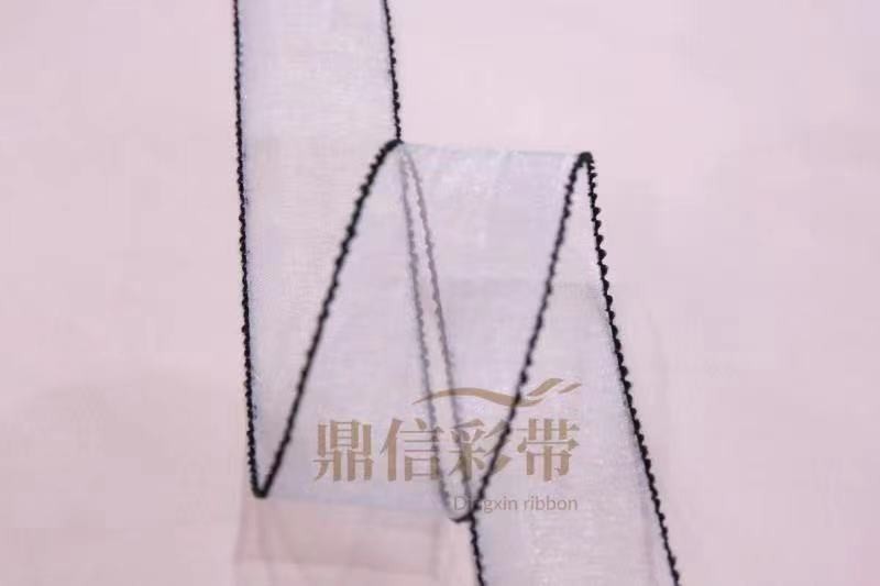 Korean black fringed gauze art lace tape manufacturer direct sales for export 100Y detail image 3