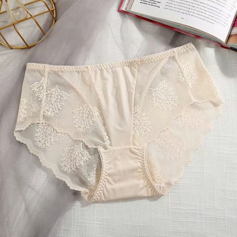 Night Wonderful Sexy Gauze Lace Leopard Sweet Little Floral Underwear Ultra Thin Cotton Crotch Shorts Female Summer 103