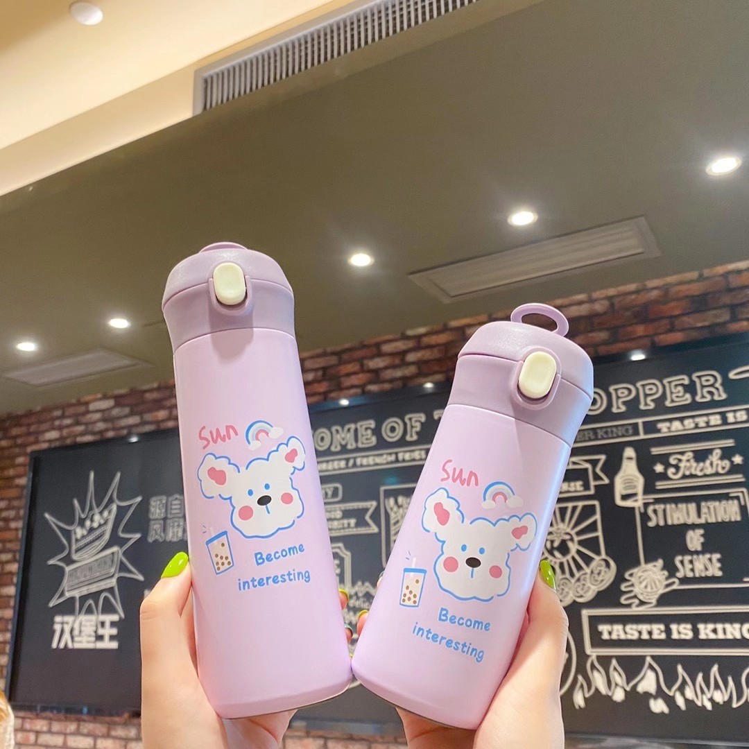 304不锈钢保温杯卡通弹跳随手杯密封水杯真空便携车载杯户外杯子详情图4