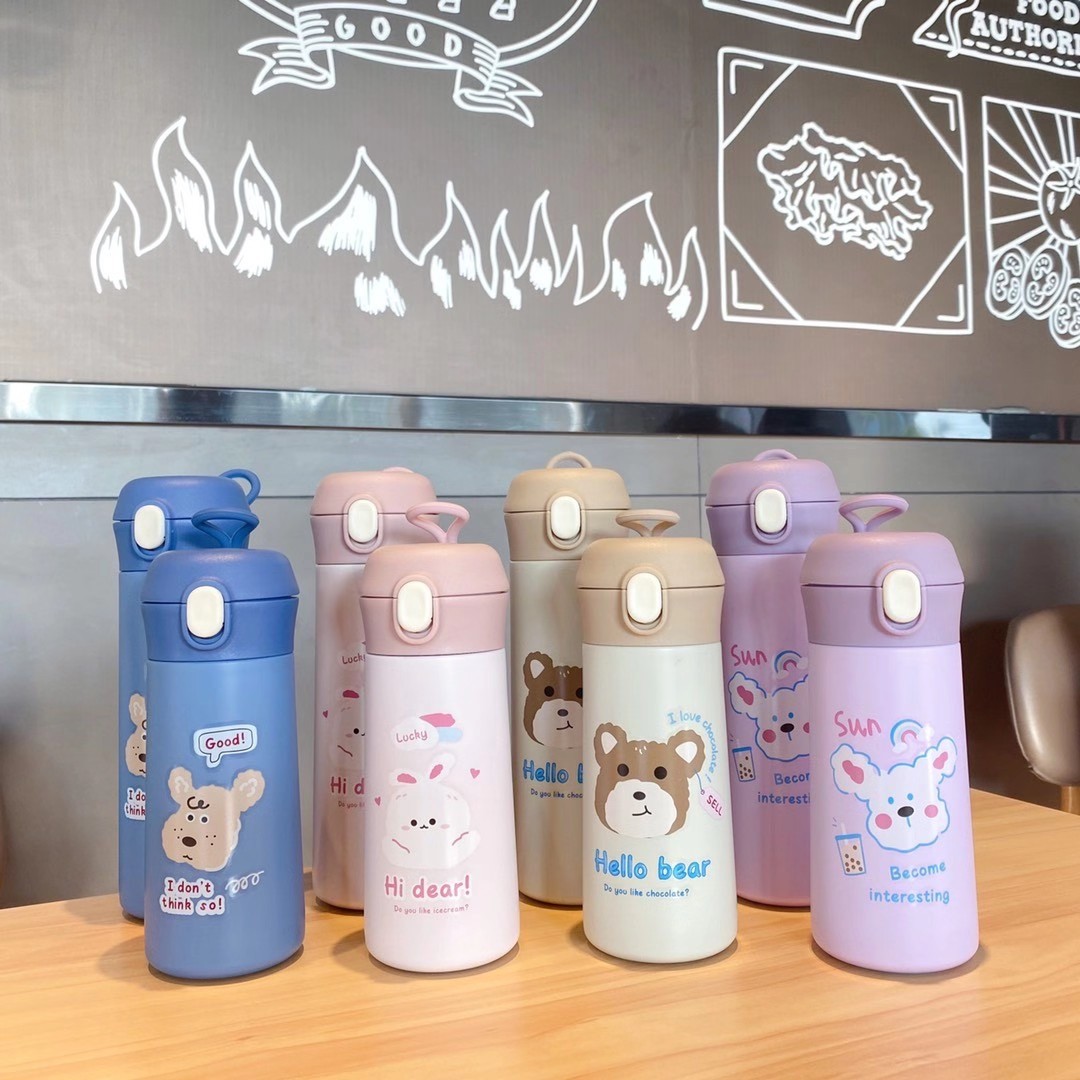 304不锈钢保温杯卡通弹跳随手杯密封水杯真空便携车载杯户外杯子详情图3
