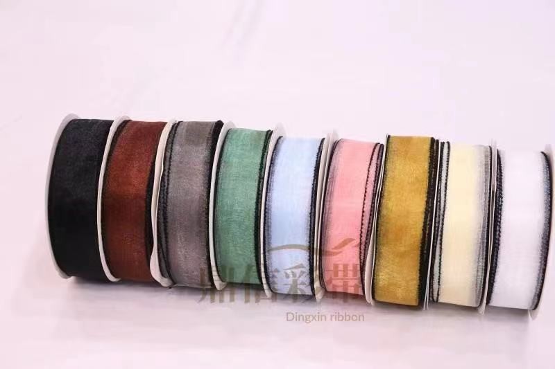 Korean black fringed gauze art lace tape manufacturer direct sales for export 100Y detail image 4