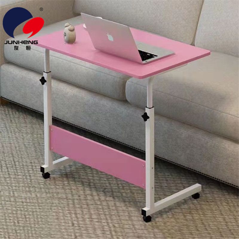 Portable simple height-adjustable notebook computer desk, bed desk, floor-standing mobile lazy desk, bedside computer desk Specification image