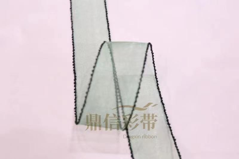 Korean black fringed gauze art lace tape manufacturer direct sales for export 100Y detail image 1