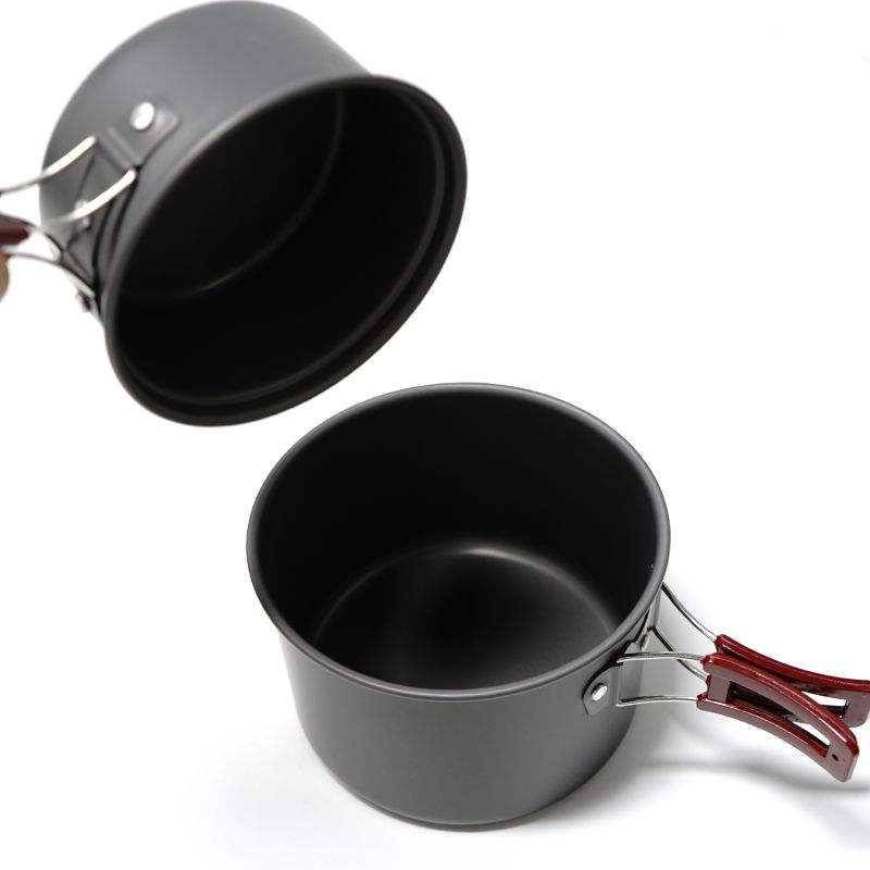 12-piece outdoor cookware set, multi-purpose camping cookware set, hanging pot for picnic details Picture
