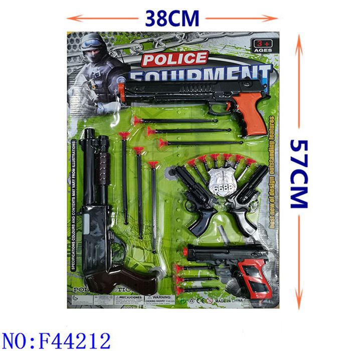 义乌小商品城玩具枪套装玩具 扮演射击软弹枪玩具创意儿童玩具新款热销吃鸡玩具 亲子互动角色F44212