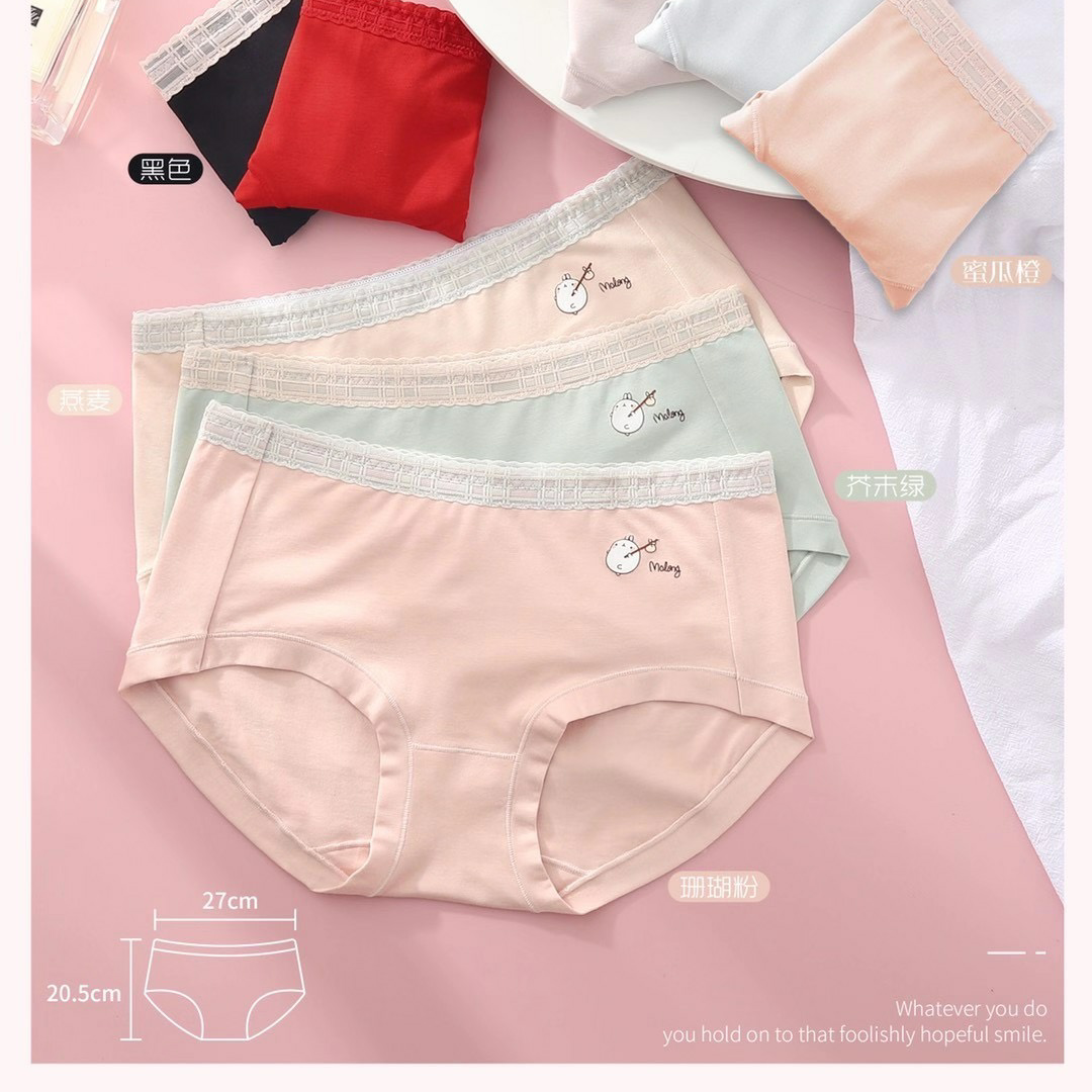 Yiwu good choice Lisi 3191 soft sweet girl refreshing breathable elastic lace waist girl triangle underwear