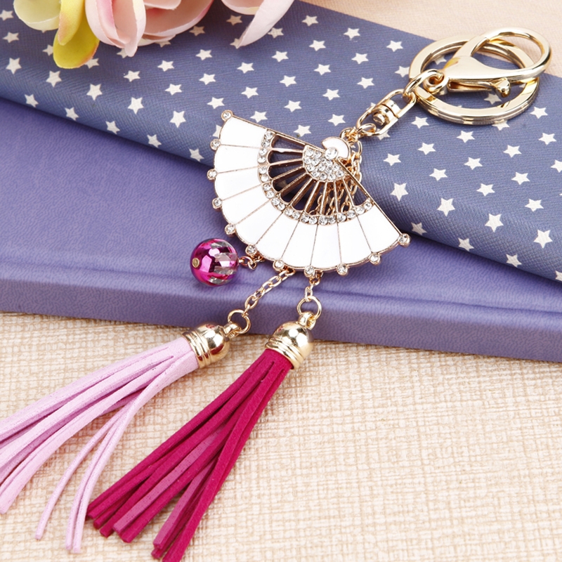 Alloy 4 piece set keychain fringe 3 piece set series 1