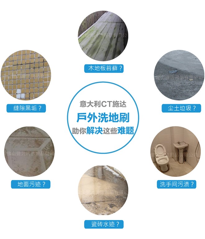  MFB 12530B 30cm户外洗地刷全套 蓝色  扫地刷 详情图2