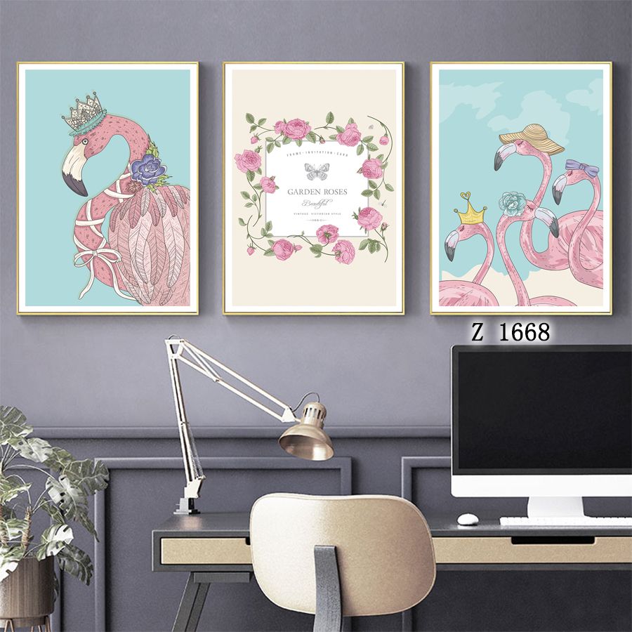 绿植壁画/三联画/餐厅画细节图