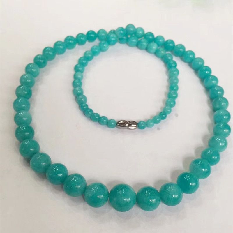 Bright and colorful crystal jewelry, natural crystal necklace, natural old mineral material, Tianhe stone tower chain, durable and not greasy, with abundant water content Specification image