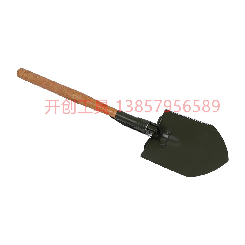 园林铲木柄铁铲铁锹户外铲子军工铲多功能农用园林铲折叠工兵铲迷彩袋装厂价直销量大价优120