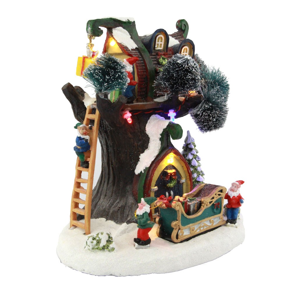 欧式LED彩灯树脂圣诞装饰摆件详情图1