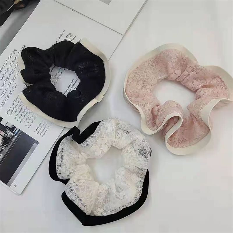 Fresh Summer Student Sweet Wind Cute Scrunchie Daily Everything Headwear Hair Accessories Scrunchie Specification drawing