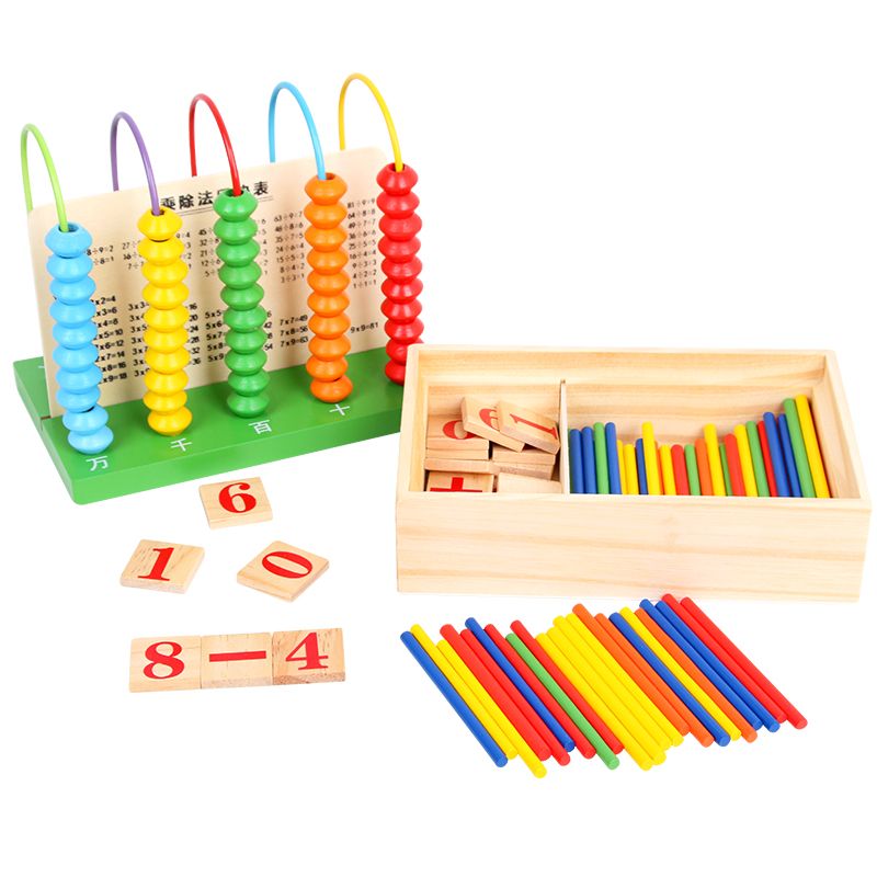The wooden educational multi-functional calculation learning box is highly entertaining and can cultivate logical thinking ability. It is a parent-child game that exercises hand-eye coordination and opens up unlimited imagination space. It is an early education enlightenment toy that accompanies your growth Application Scenario