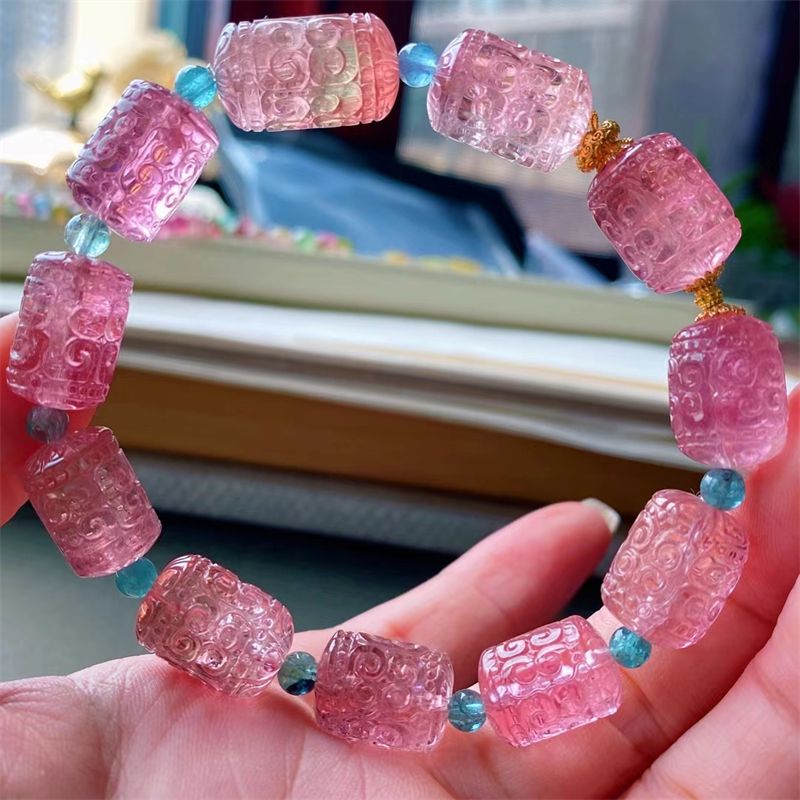 天然水晶玉石珠宝 晶体通透明亮 颜色艳丽 支持检测15