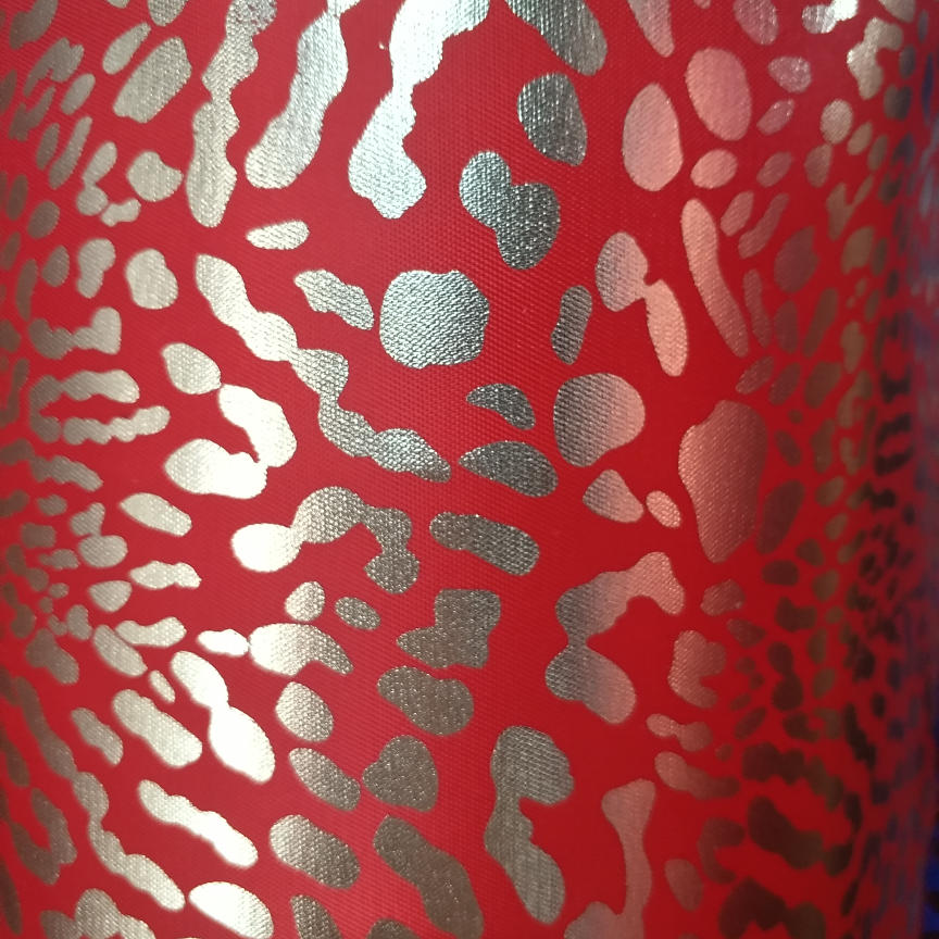 Golden leopard print scarlet...