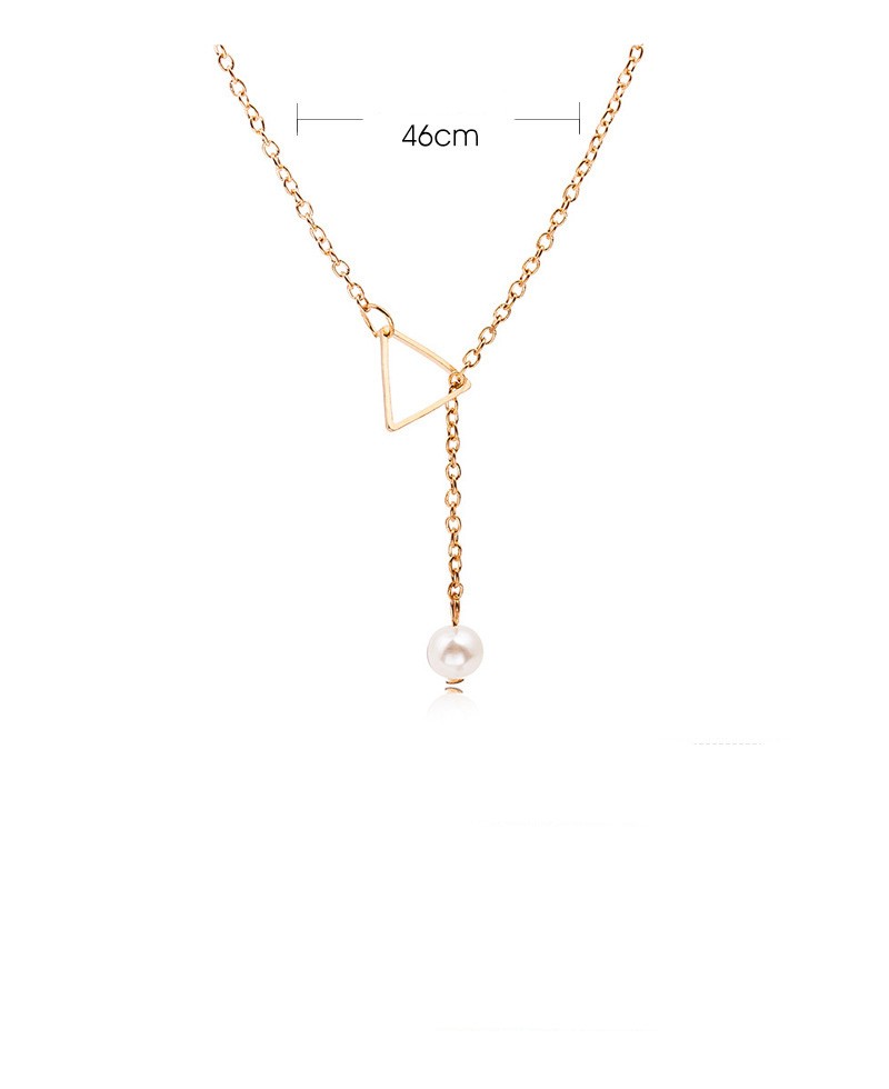 A new minimalist pearl necklace for women from Europe and America detail image 1
