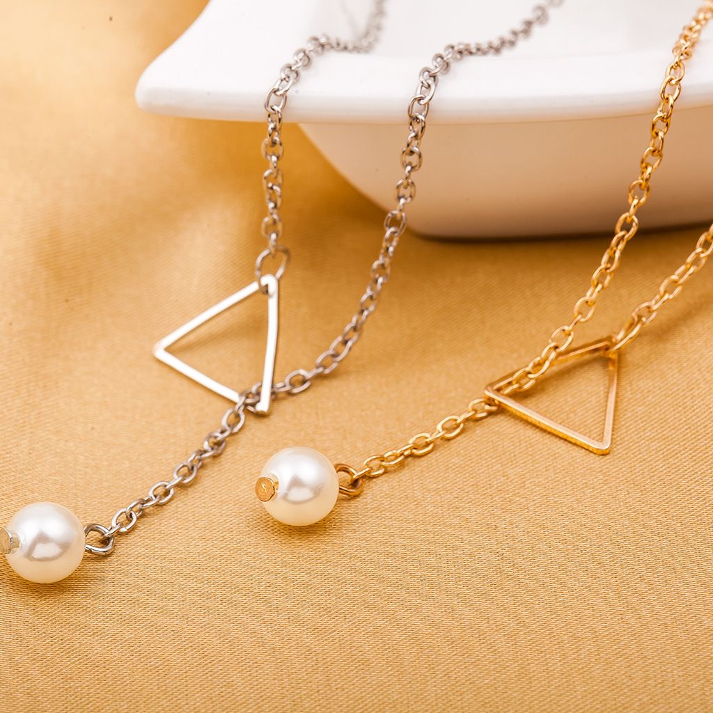 A new minimalist pearl necklace for women from Europe and America