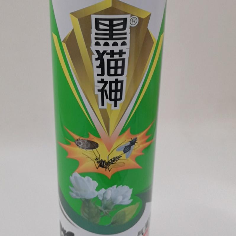 Black cat God jasmine fragrance aerosol for killing cockroaches