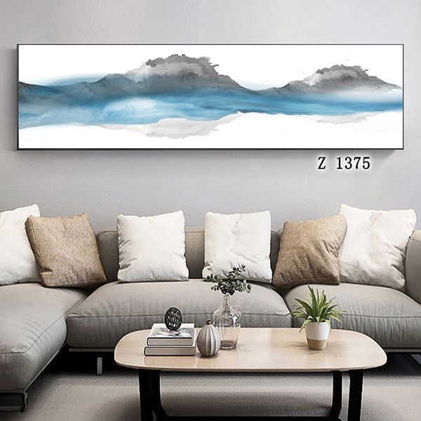 山水画/新中式画白底实物图