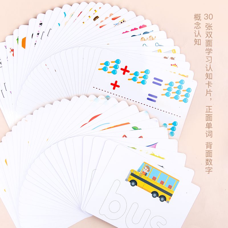 The educational two-in-one number and letter puzzle matching game helps cultivate logical thinking ability. The parent-child game exercises hand-eye coordination and opens up unlimited imagination space. Early education enlightenment toys accompany your growth Item Picture