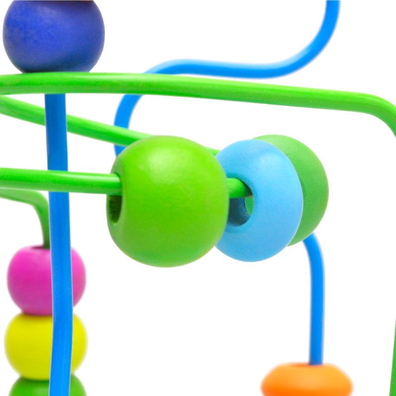 Four mini wooden puzzle beaded toys are highly entertaining and can cultivate logical thinking skills. They are a parent-child game that exercises hand-eye coordination and opens up an infinite space for imagination. These early education and enlightenment toys will accompany your growth details Picture