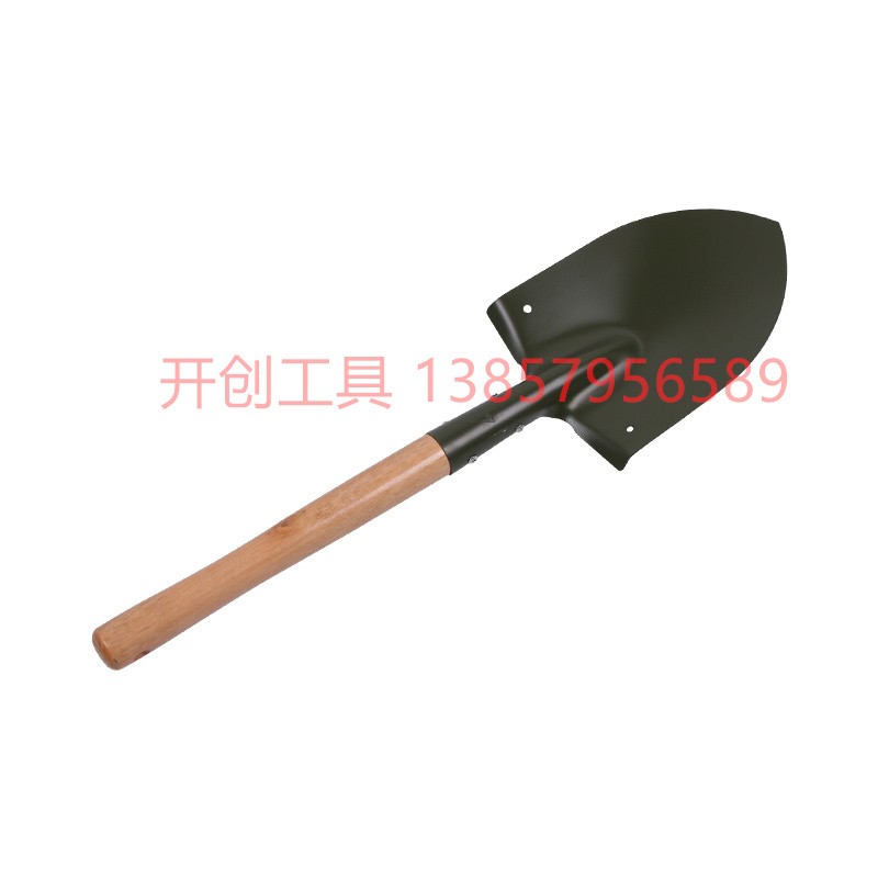 园林铲木柄铁铲铁锹户外铲子军工铲多功能农用园林铲折叠工兵铲迷彩袋装厂价直销量大价优120
