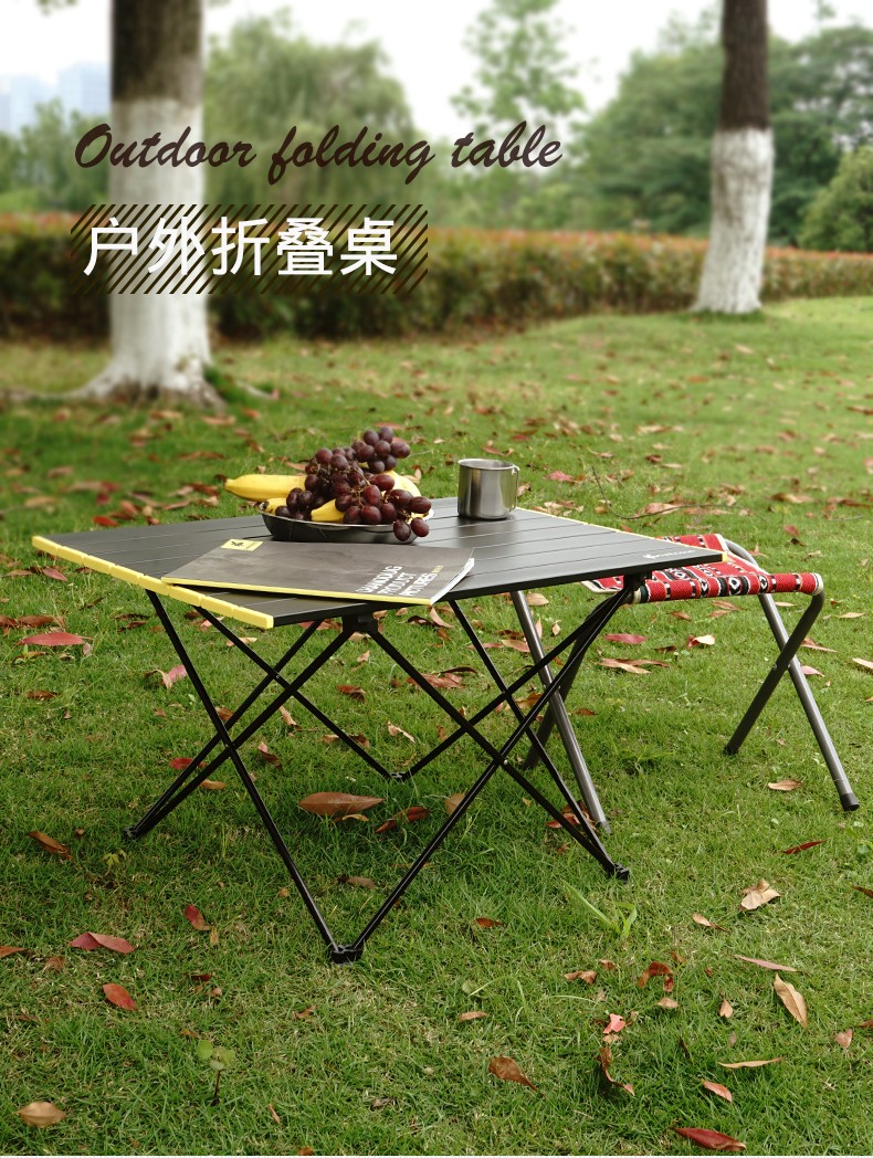 迷你轻便户外小茶桌 户外登山便携露营烧烤折叠桌小号详情1