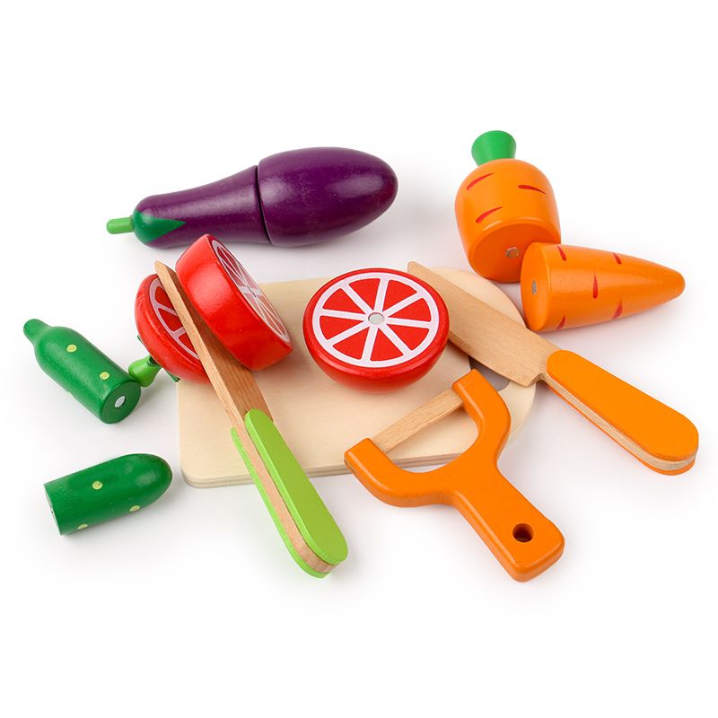 The wooden house game with vegetables is fun and colorful. It helps cultivate logical thinking ability. Parent-child games exercise hand-eye coordination. Early education and enlightenment toys accompany your growth Application Scenario