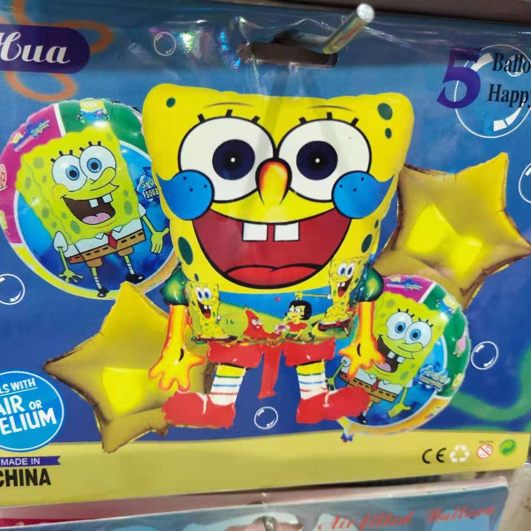Five combined sponges