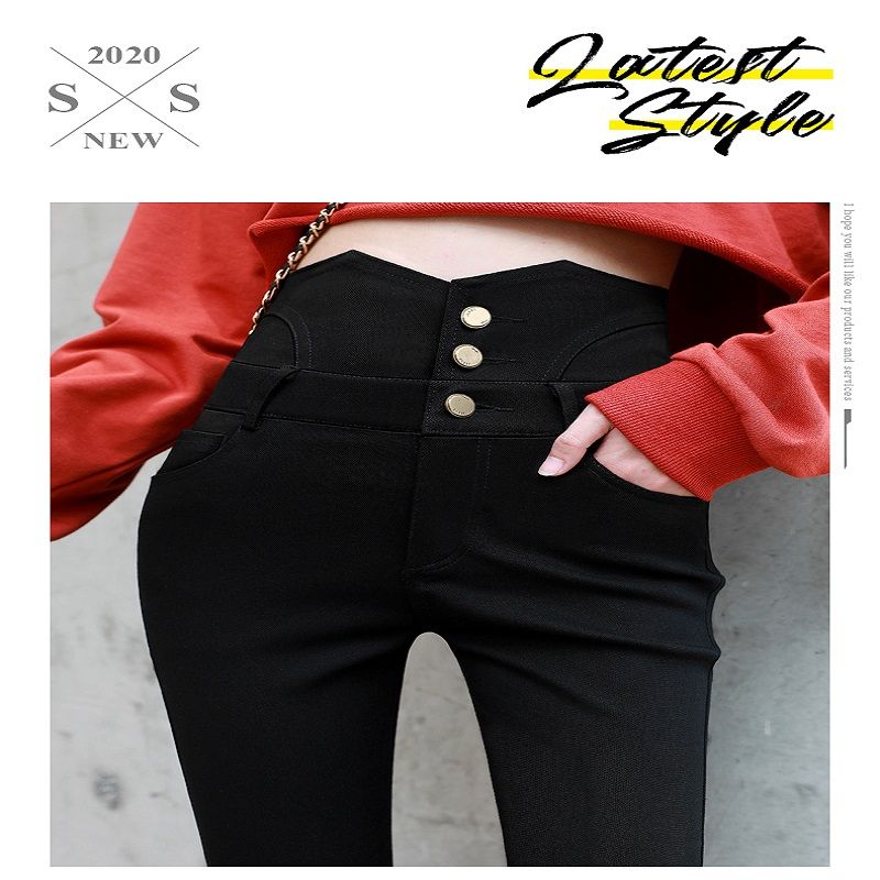 Korean-style loose leggings for women's outerwear in spring and summer, thin black high-waisted pants 7