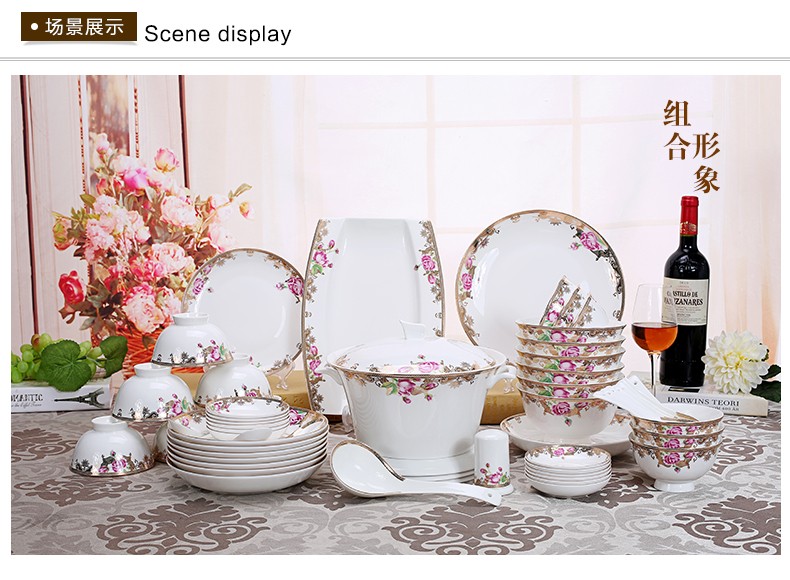 Bone China tableware, high-end ceramic tableware for weddings, wholesale and customized tableware, gift bowls, ceramic plates detail image 7