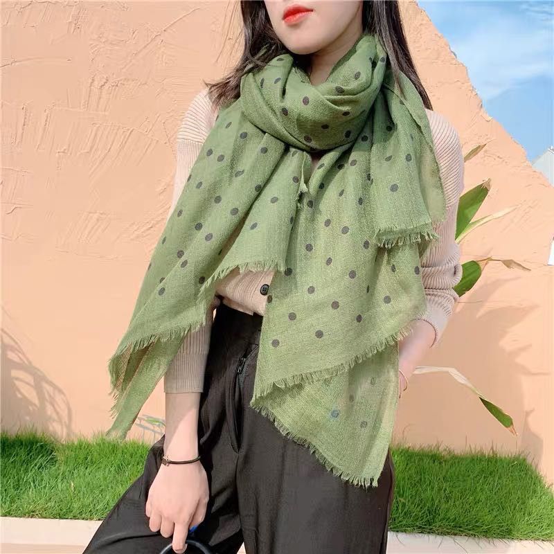 Ladies Autumn-Winter Coat All Casual Ladies Vintage Trendy Female Explosive Scarf 2812 full figure