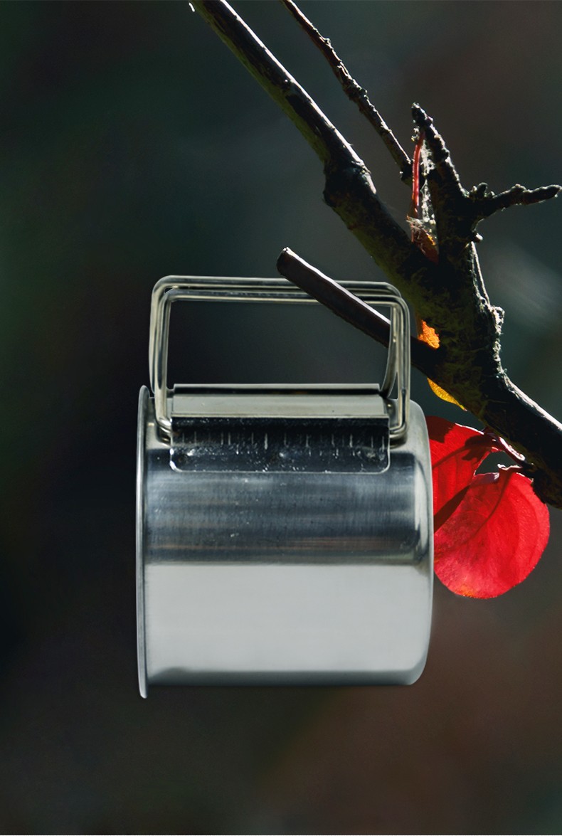 夏诺多吉户外口杯不锈钢四件套 套装野营酒杯4件套水杯详情图1